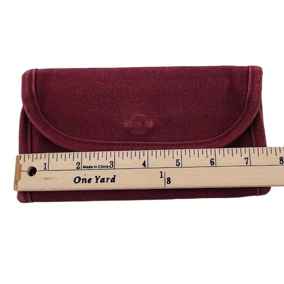 Kavu Maroon Wallet With Multiple Compartments & Snap Closure Canvas - Picture 5 of 5